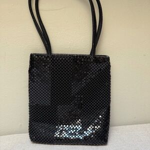 Vintage Black Mesh Mini Bag Evening Holiday